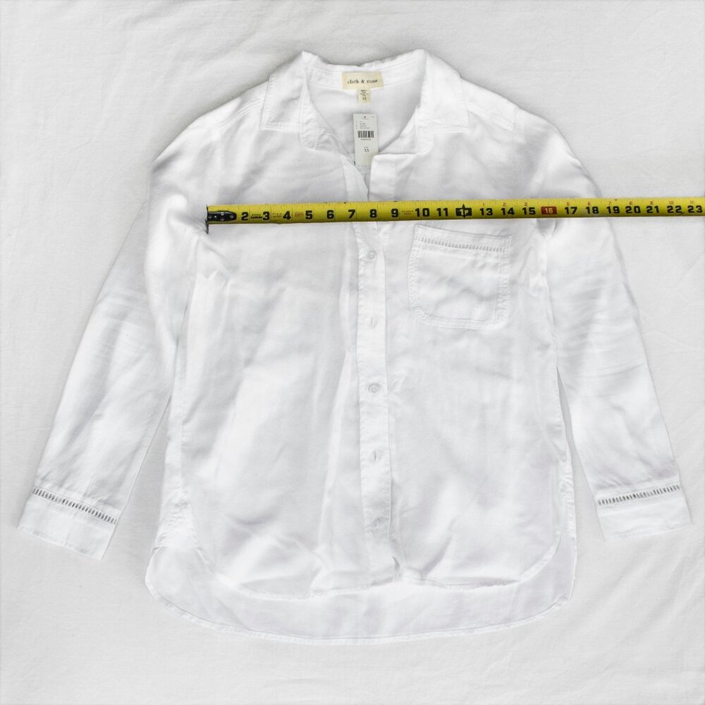 Anthropologie cloth & stone Button Down Collar Shirt - Lace Detail - Picture 3 of 7